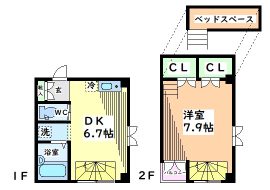 シャンテ国立 間取り