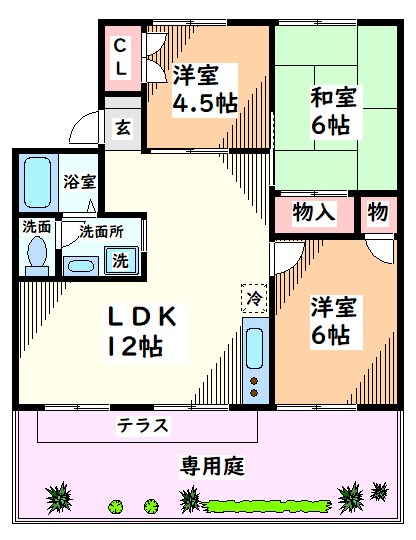 スカイプラザ 専用庭が多目的な演出をします