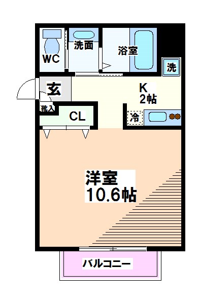 東京都国分寺市光町１丁目 隣り合わせのない独立したお部屋です