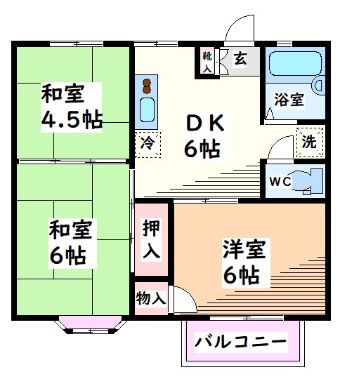 クローカスB 間取り