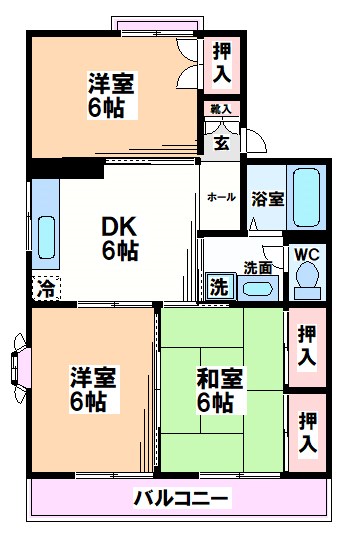 ド・ミール恋ヶ窪 Ｃ棟 間取り