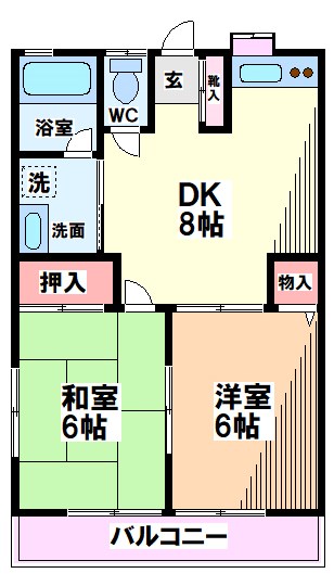 ローレル国立  間取り