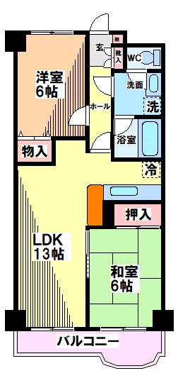 ライオンズマンション西国分寺  間取り