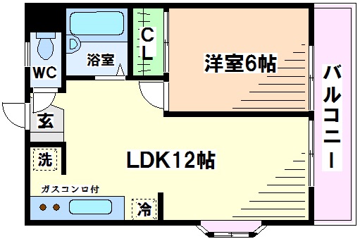 グレードハウス国立  間取り