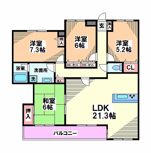 アベルテ北府中  間取り