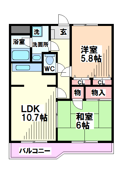グリーンヒルズ国立 間取り