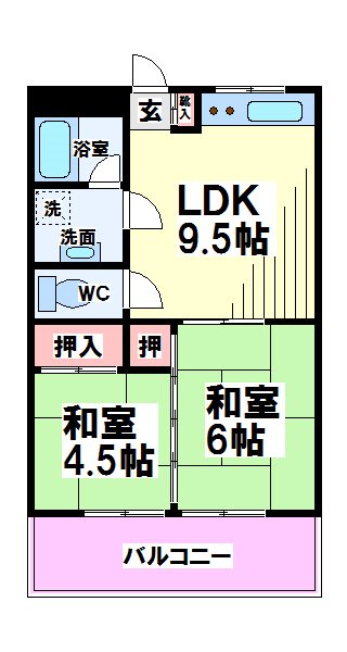 大浦コーポ  間取り