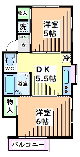 ヴィラ旭ヶ丘 間取り