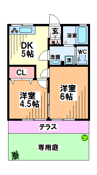 実徳ハイツ  間取り