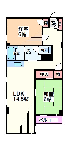 イトーピア国立マンション 間取り