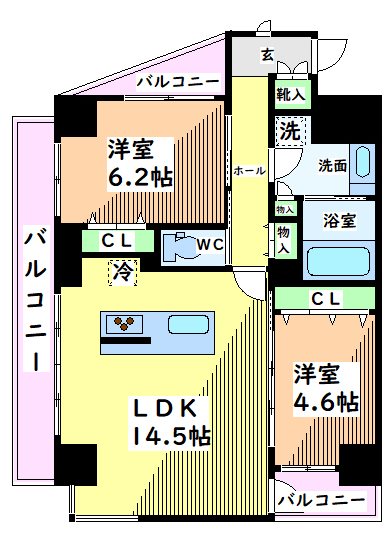 東京都立川市幸町３丁目 間取り
