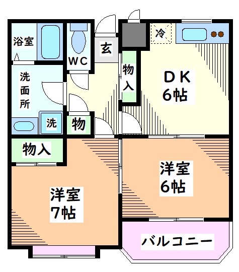 クレ・エルモーザ 間取り