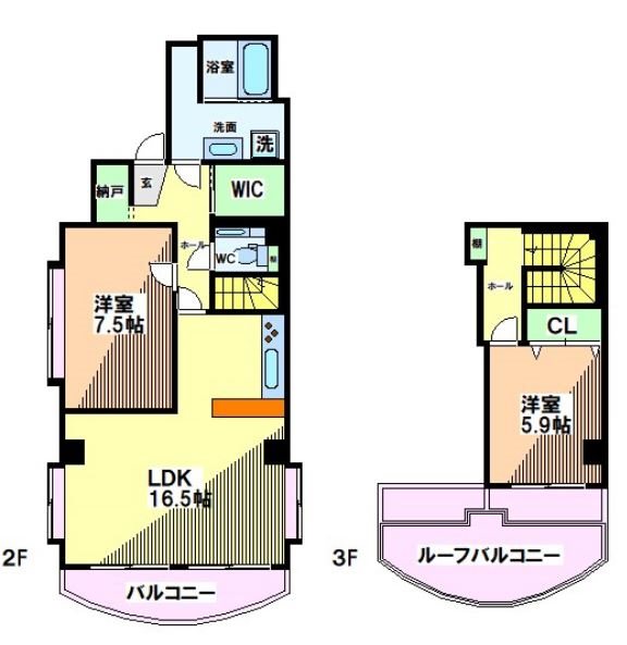 東京都国立市中２丁目 間取り