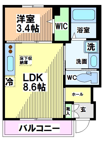 エクセル・ヴィラＢ  間取り