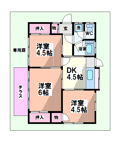濱中貸家 間取り