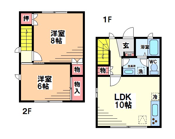 小栗メゾネット B 間取り