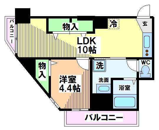 アルコバレーノ  間取り