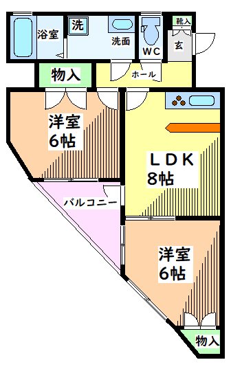 リベルテ昭島 間取り