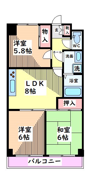 レインボーベルヒルズ 間取り