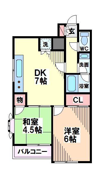 クレンズハウス   間取り