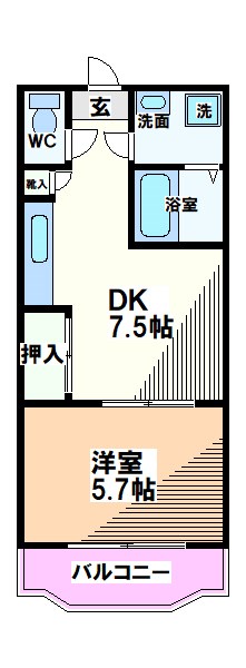 クレセント北島  間取り