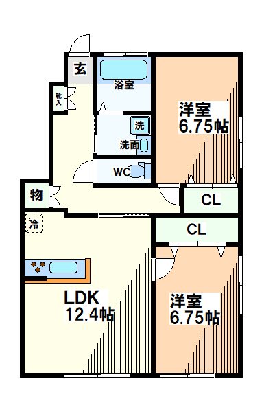 カーサエクリス  間取り