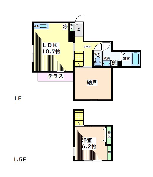 Maison　de　Sachi　Ⅱ 間取り