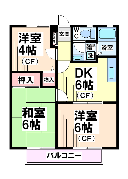 グレイス国立  間取り