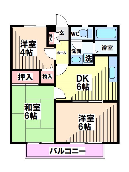 グレイス国立  間取り