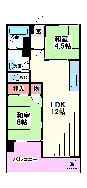東京都国分寺市日吉町１丁目 間取り