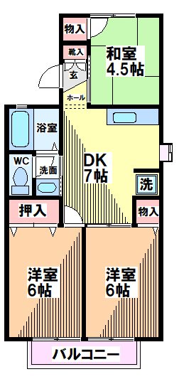 ド・ミール恋ヶ窪　B棟 間取り