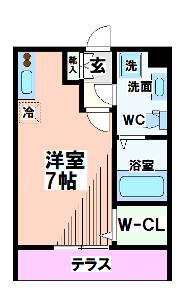 エクシス国立 間取り