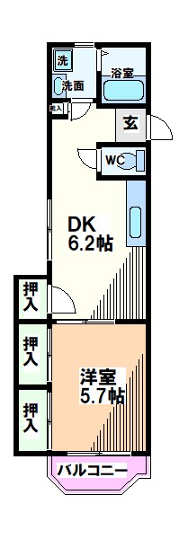 クレセント北島  間取り