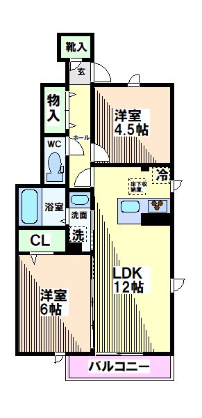 ディーウエストイズム  間取り