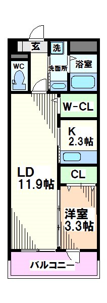 サニーヴィレッジ   間取り
