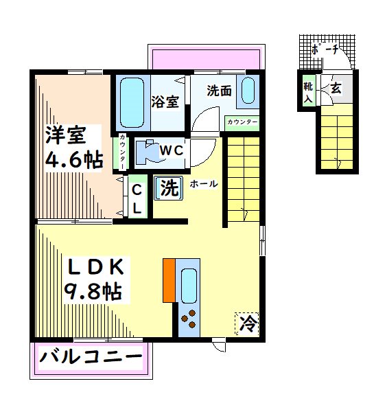 東京都昭島市昭和町５丁目 間取り