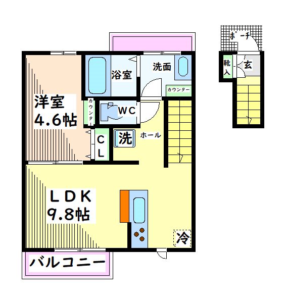 東京都昭島市昭和町５丁目 間取り