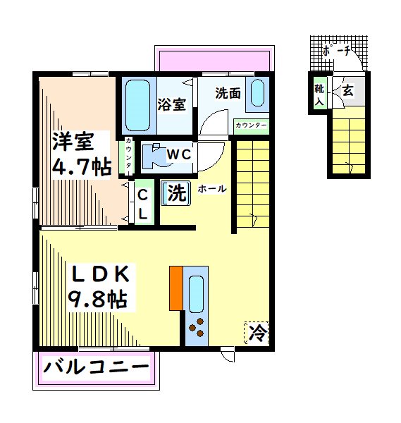 東京都昭島市昭和町５丁目 間取り