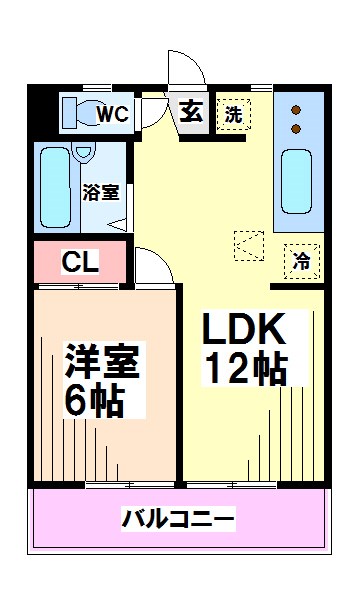 グレードハウス国立  間取り