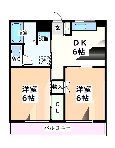 ハイツ塙 間取り