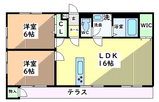 東京都日野市日野本町１丁目 間取り