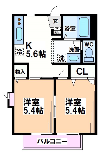 カメリア国立 間取り
