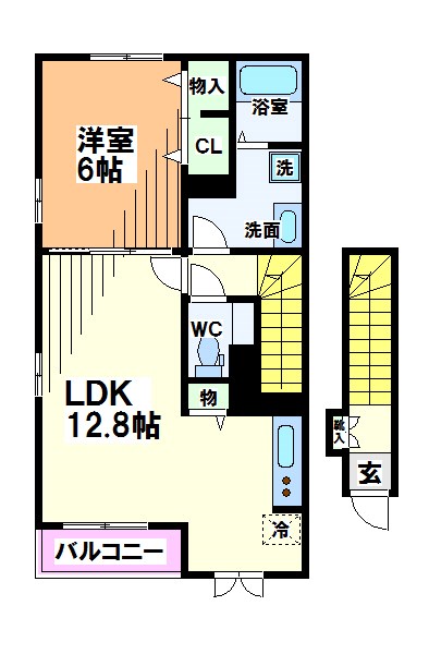 サンパティークⅡ  間取り