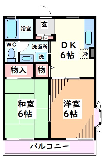 東京都立川市富士見町２丁目 間取り