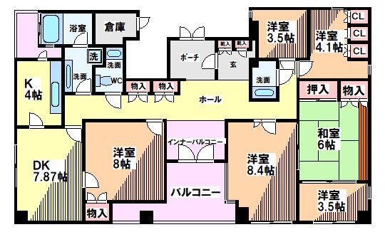 クイーンズビル  間取り