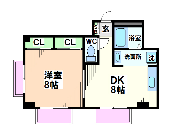 カサデロード   間取り