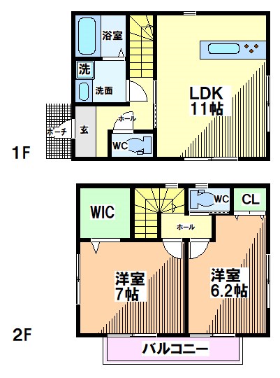 国立戸建 (㈱センセール)  間取り
