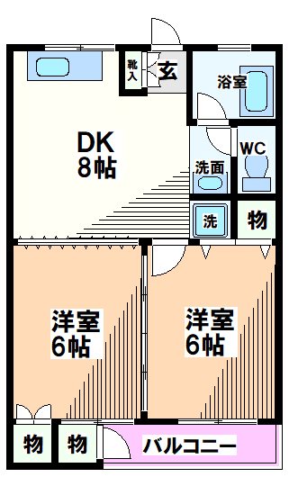アーバンパル国立 間取り