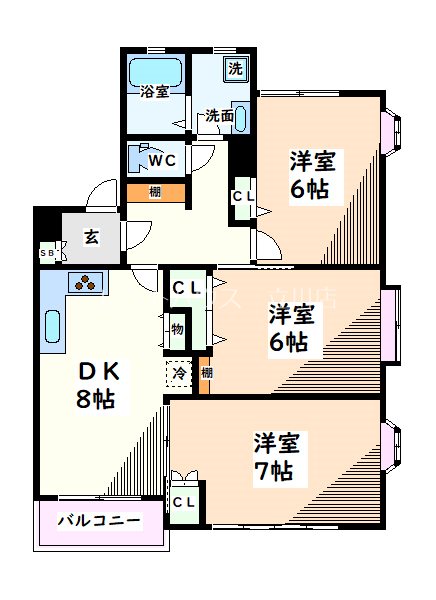 C.ファースト立川 間取り