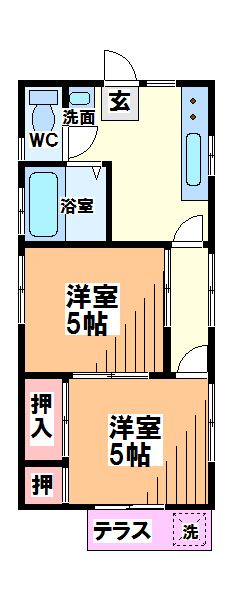 佐伯貸家  間取り